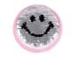 Preview: Applikation Wendepailetten Einhorn/Smile Rosa/Holografisch Silber